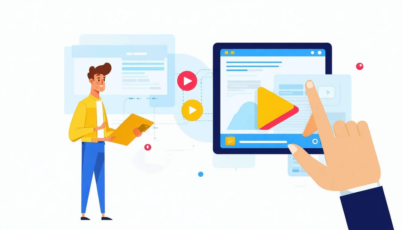 app explainer video flat vector