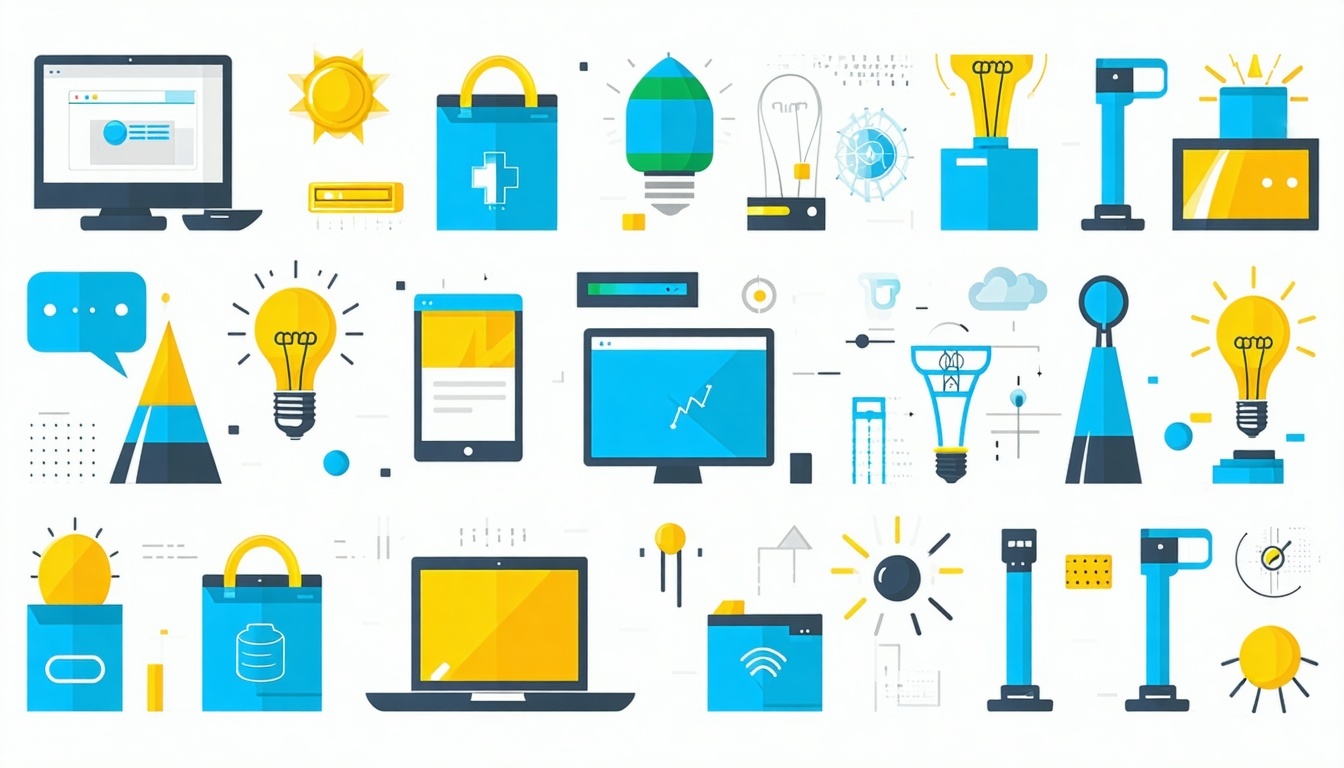 brand and concepts flat vector