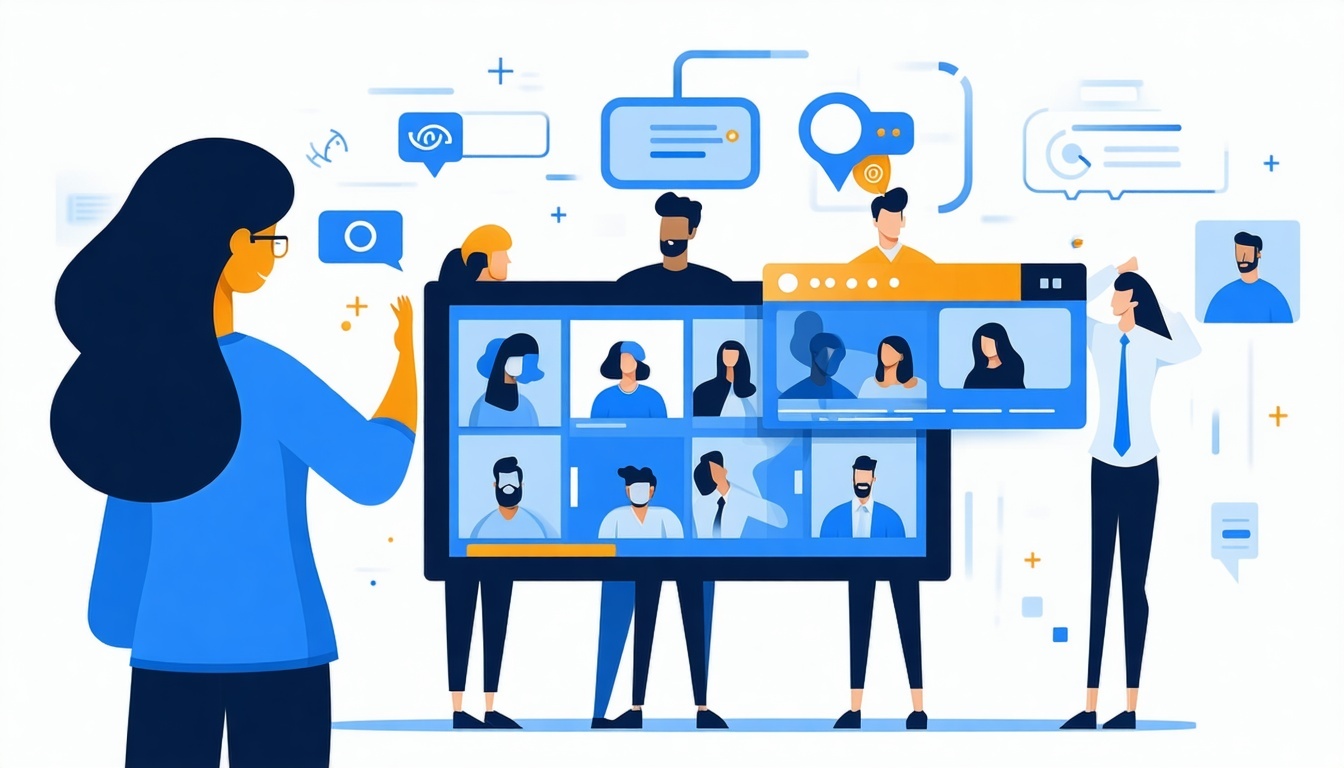 choosing the right team for video flat vector-1