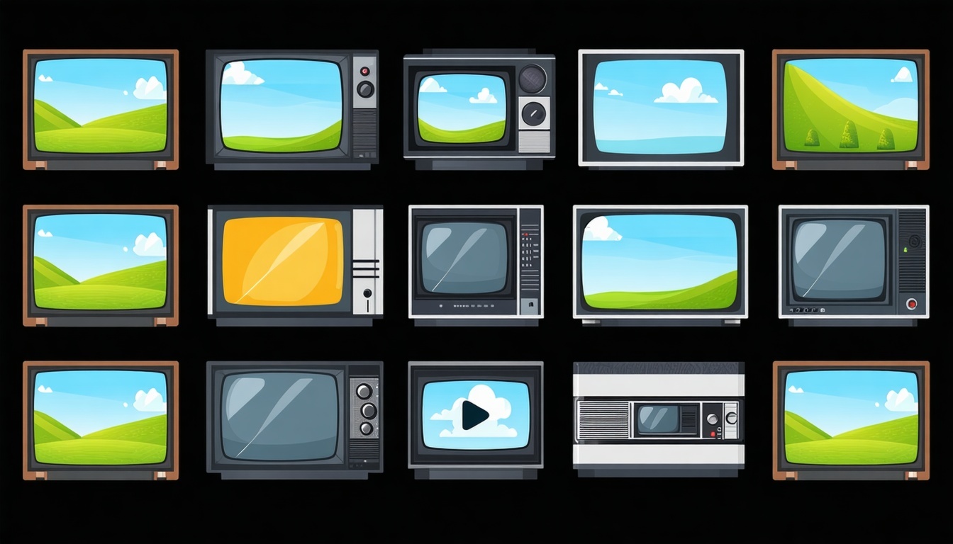 classic videos flat vector-1