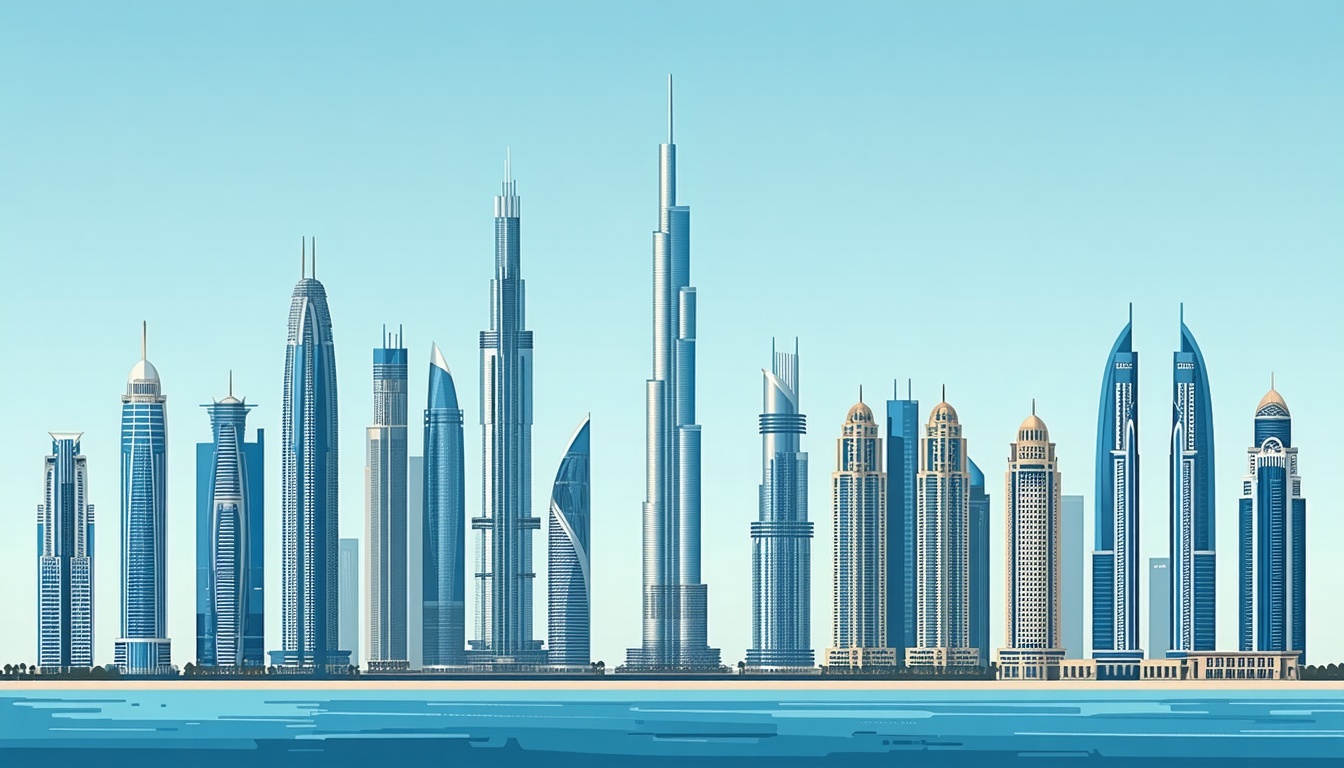 dubai corporate flat vector-1