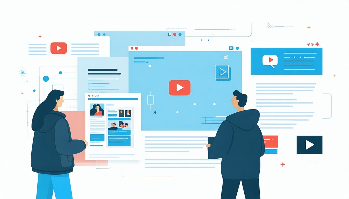 portfolio of potential agency for video marketing flat vector-1