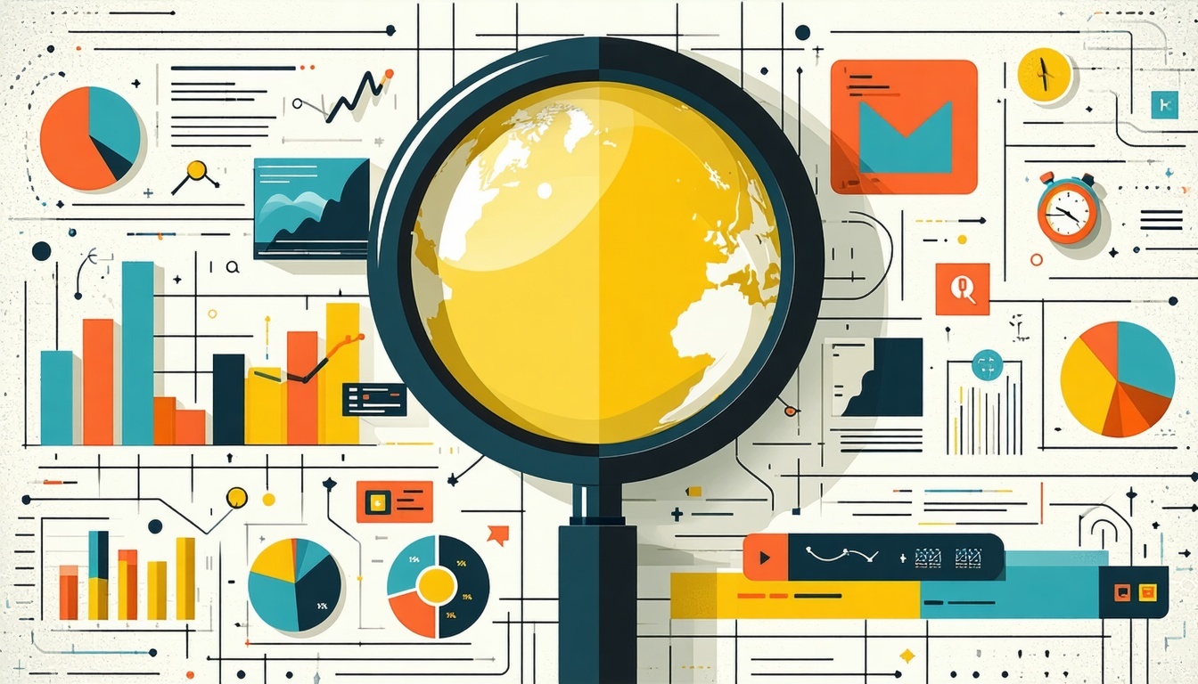 search for the right agency for marketing flat vector-1