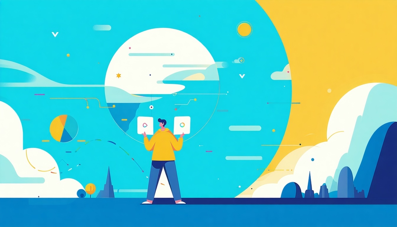 trends and predictions video projects flat vector-1