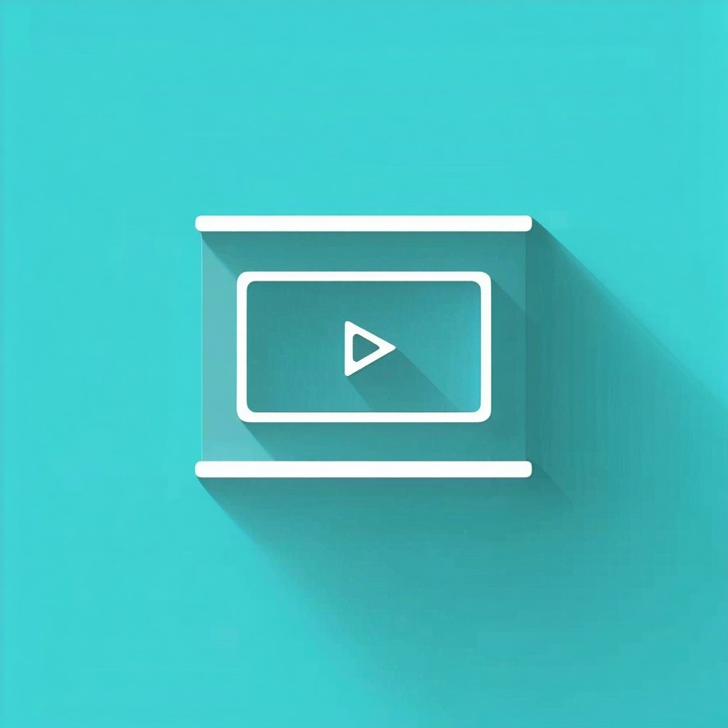 user friendly video interface flat vector
