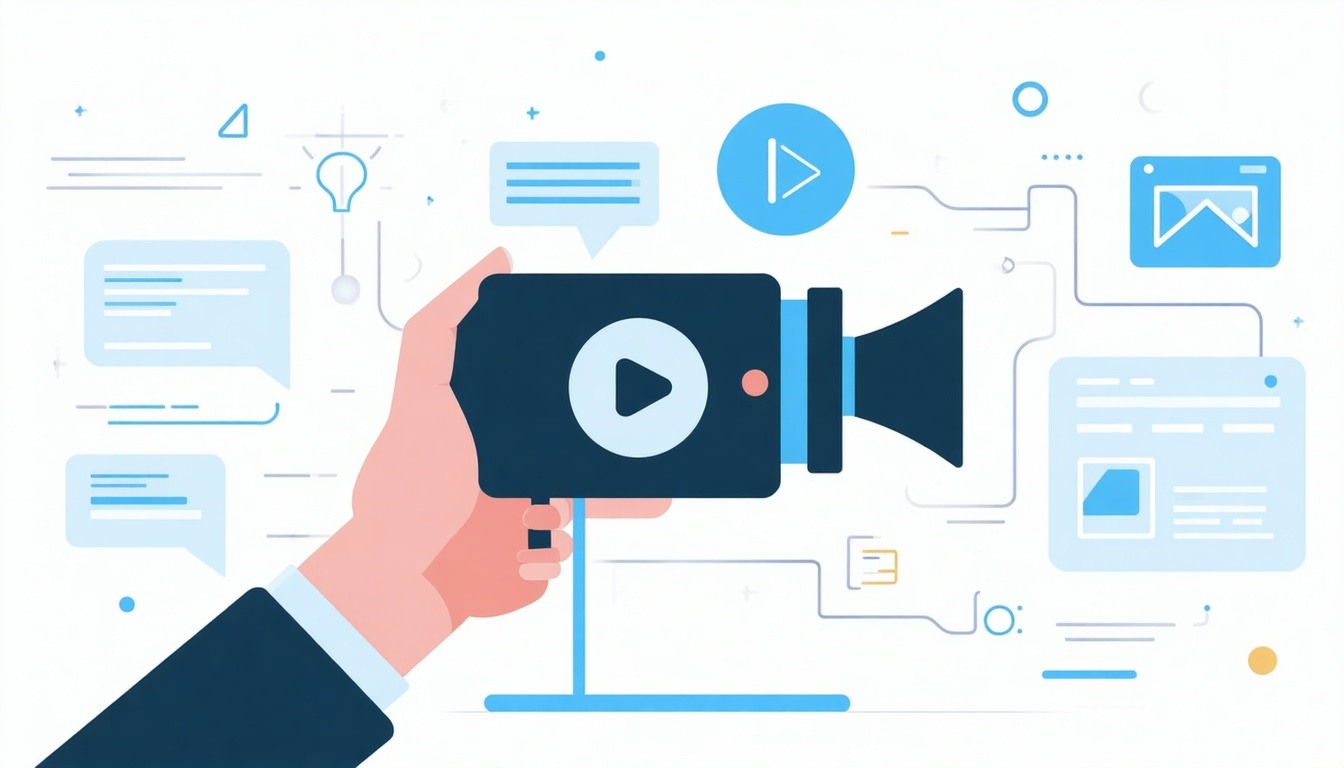video marketing flat vector-1